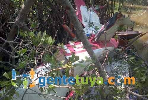 Montecristi: cae una avioneta de fumigación en el Cruce de Copey; piloto sin lesiones